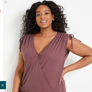 NWT Maurices Sleeveless top with ties Size 3x